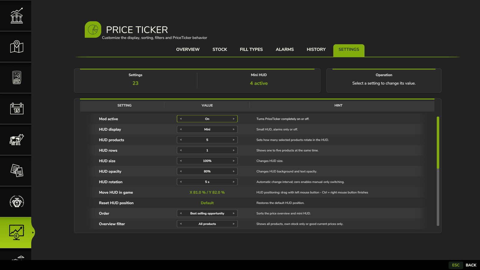 Market Price Helper