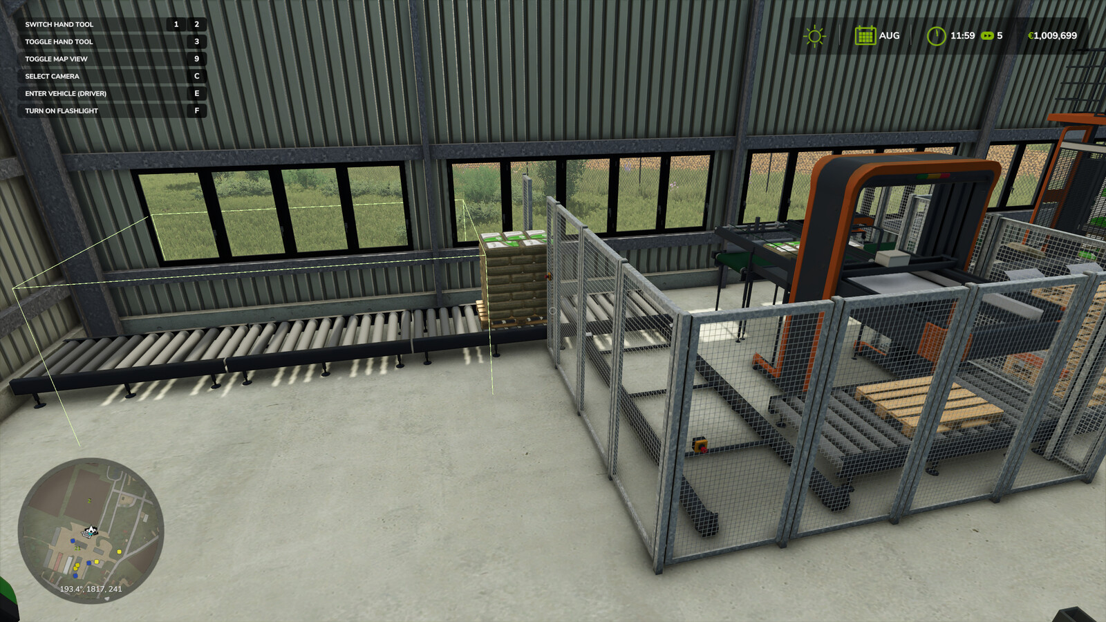 Pellet Hall Auto Stacker