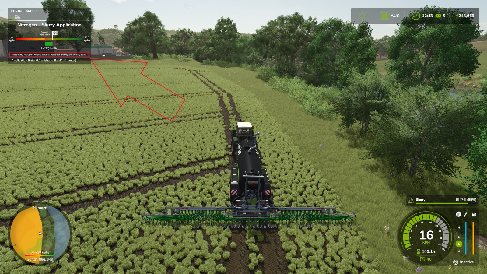 Demand-Oriented Organic Application